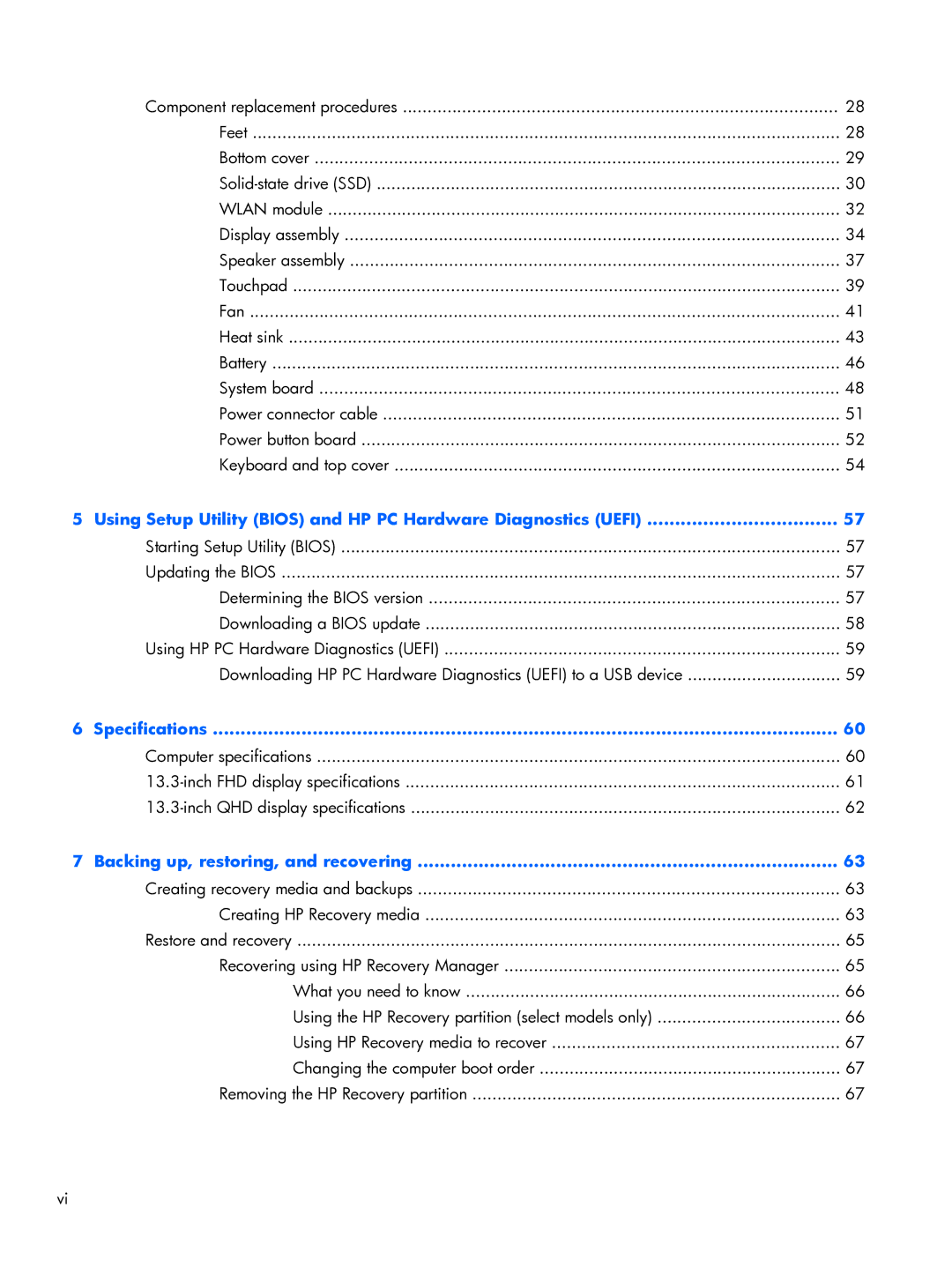 HP 13t-3000 Ultrabook, 13-3001xx Ultrabook manual Using Setup Utility Bios and HP PC Hardware Diagnostics Uefi 