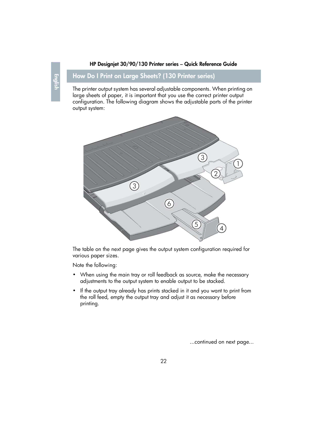 HP manual How Do I Print on Large Sheets? 130 Printer series 