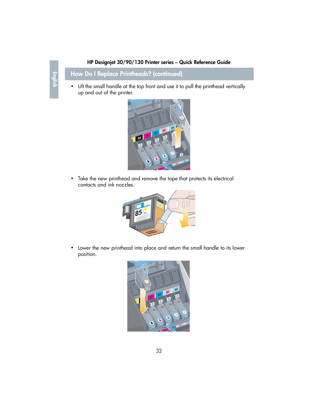 HP 130 manual How Do I Replace Printheads? 