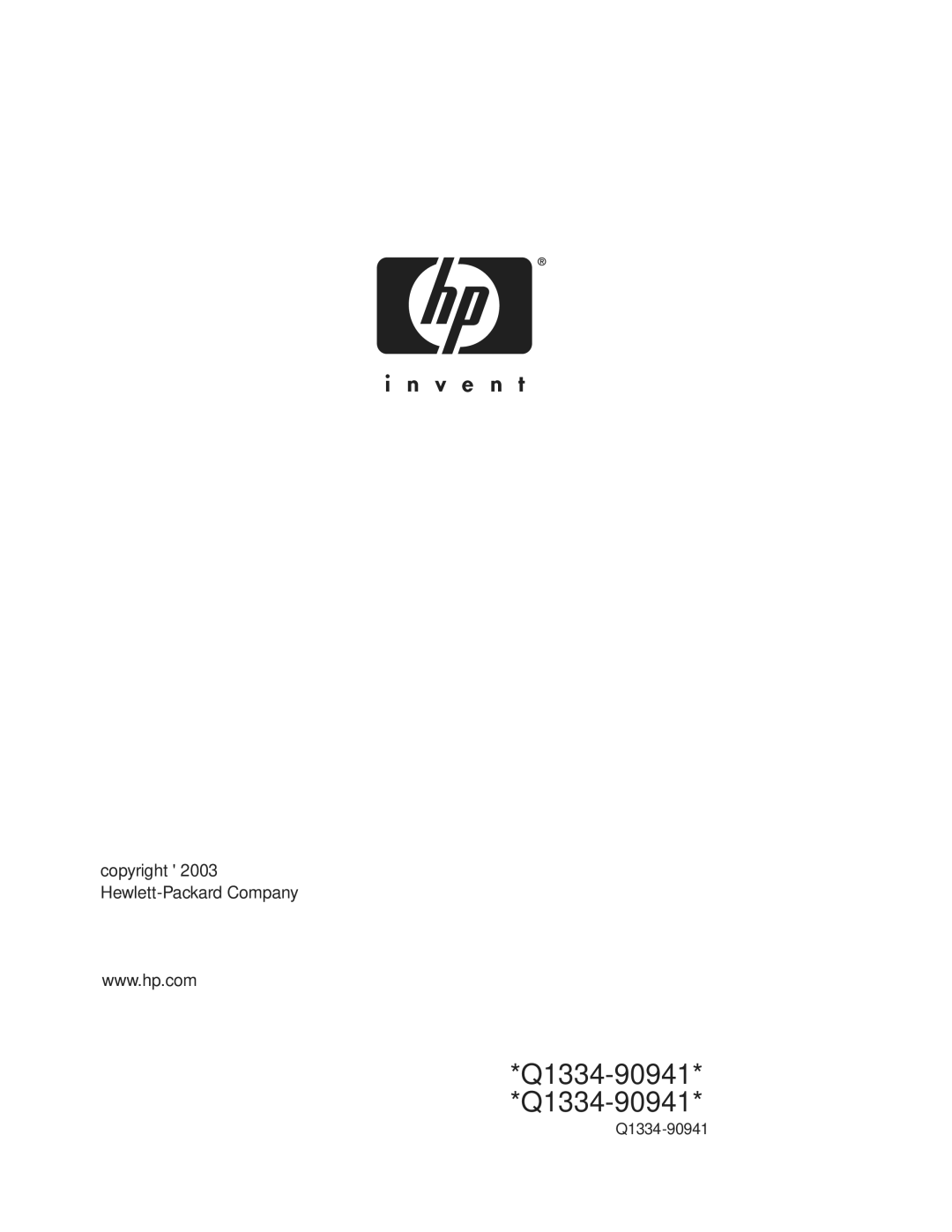 HP 1300, 1150 manual Q1334-90941 