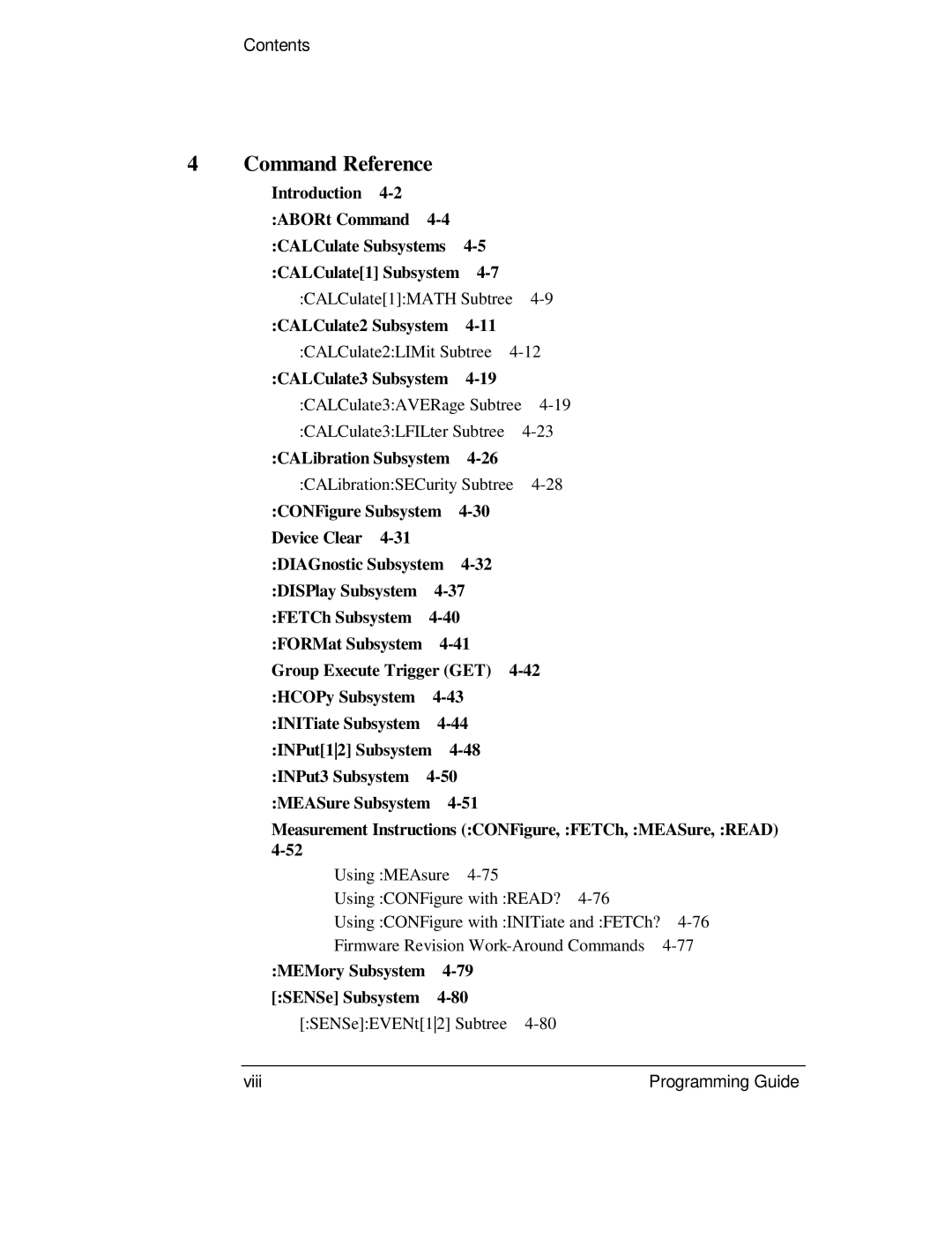 HP 132A, 53131A manual Command Reference 