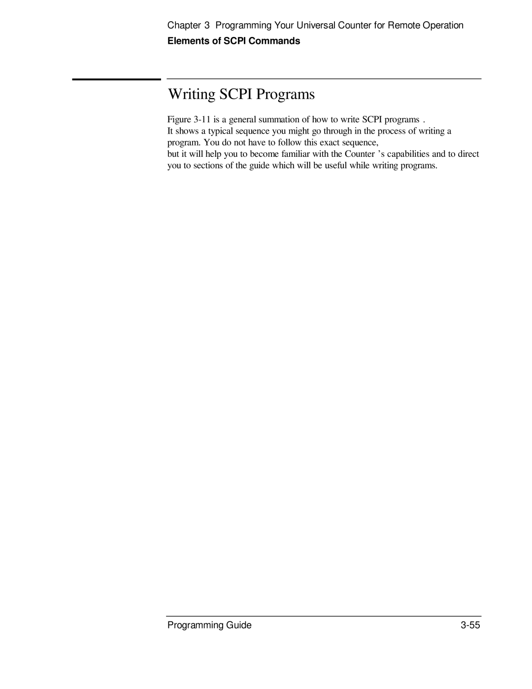 HP 53131A, 132A manual Writing Scpi Programs 