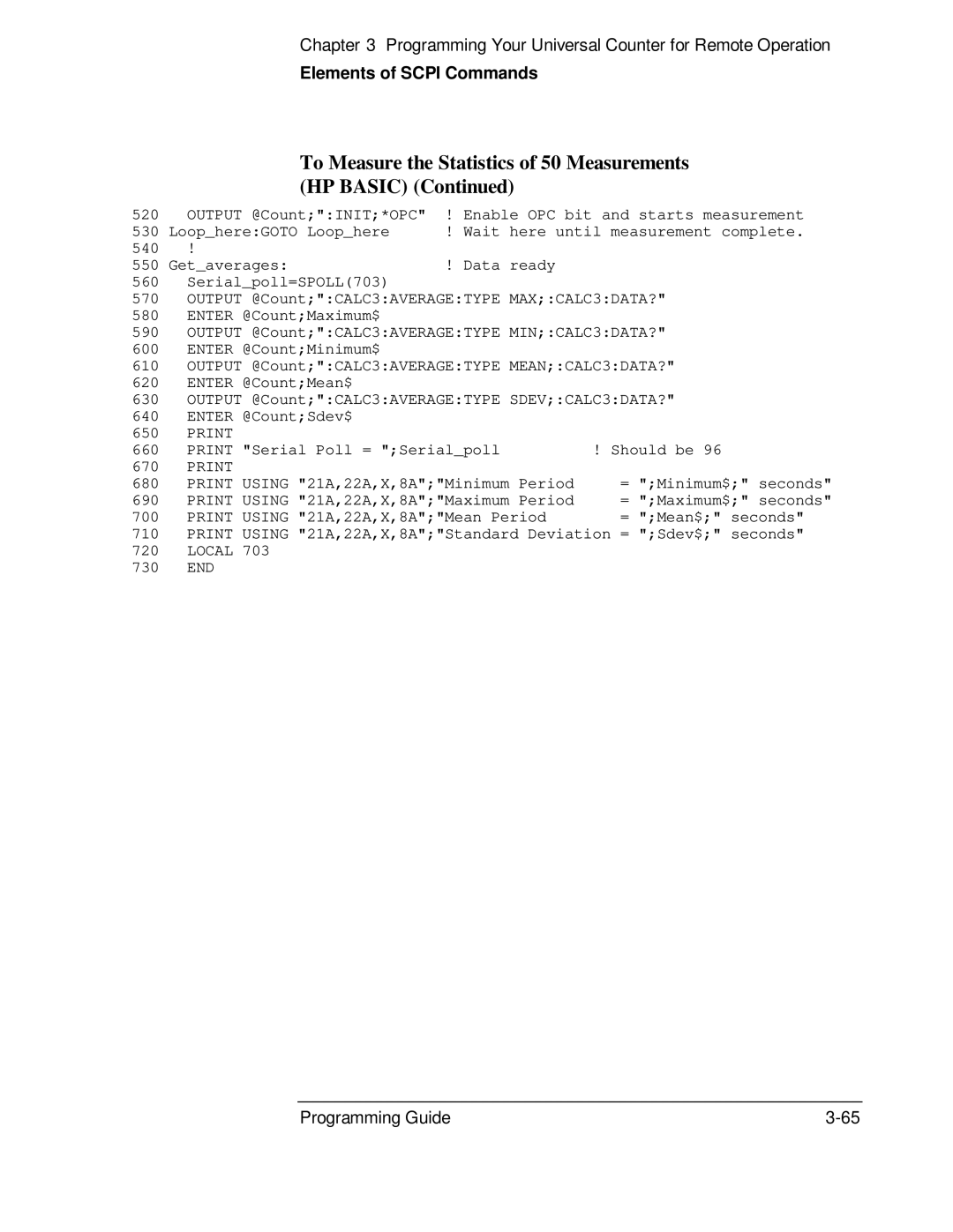 HP 53131A, 132A manual Output @CountINIT*OPC 