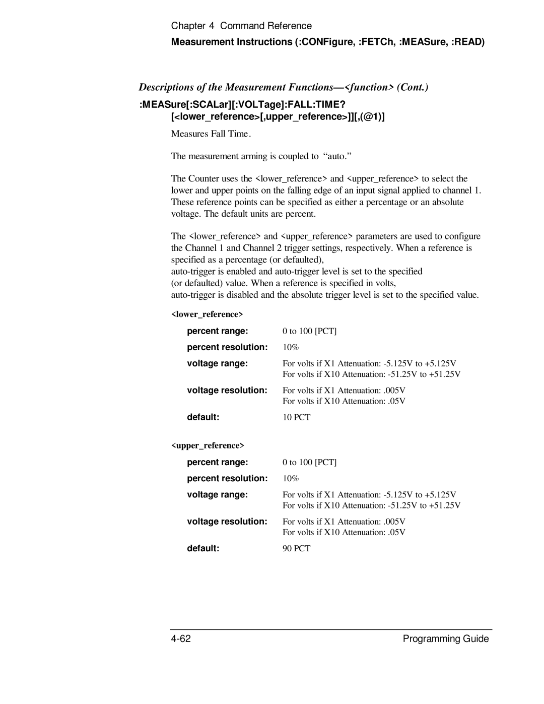 HP 132A, 53131A manual Lowerreference 