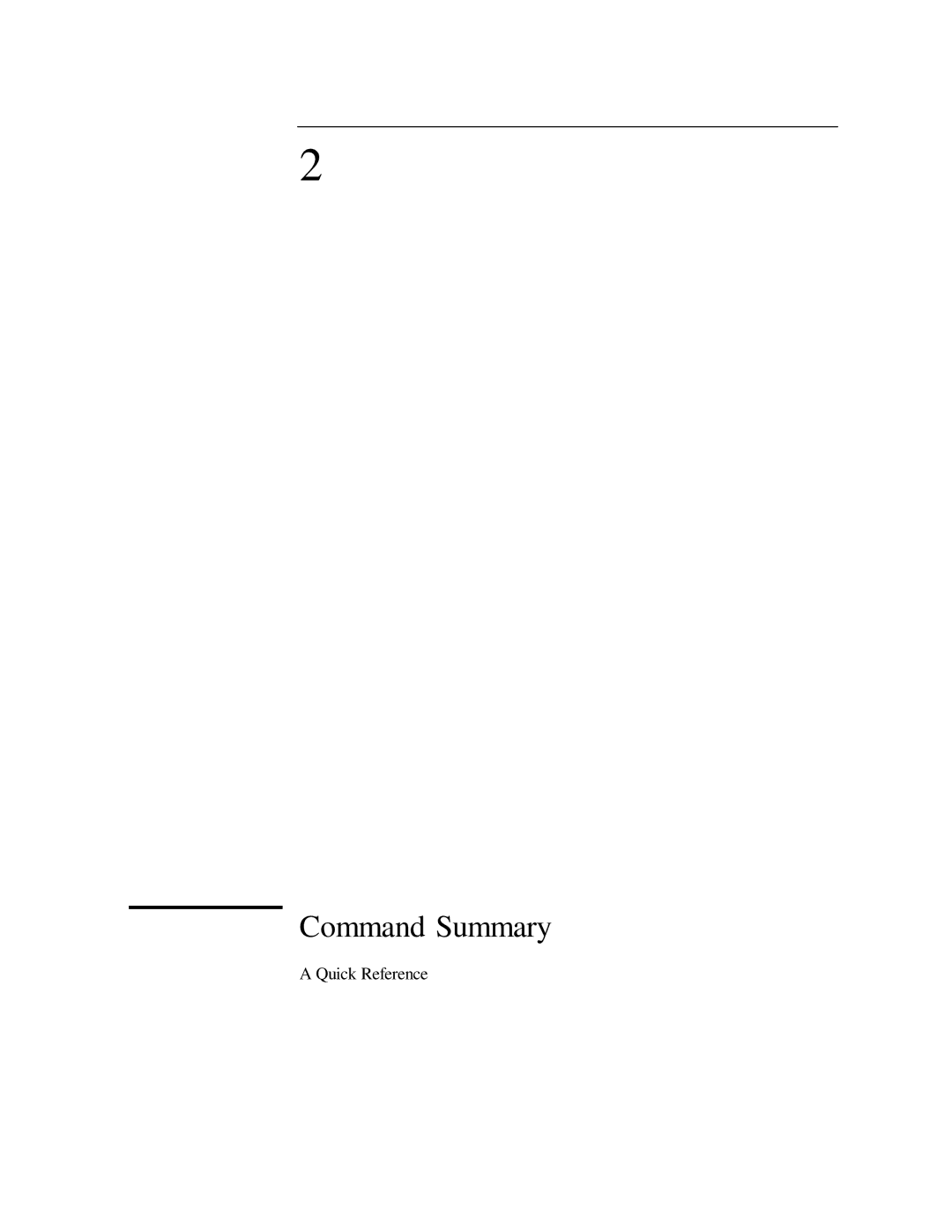 HP 53131A, 132A manual Command Summary 