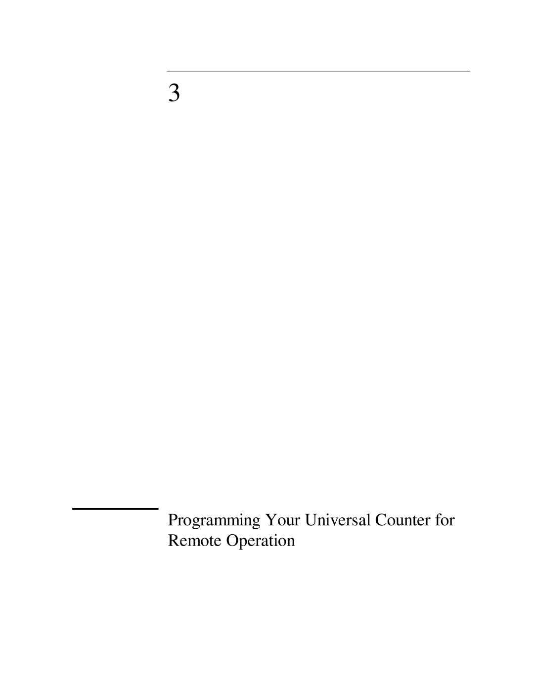 HP 53131A, 132A manual Programming Your Universal Counter for Remote Operation 