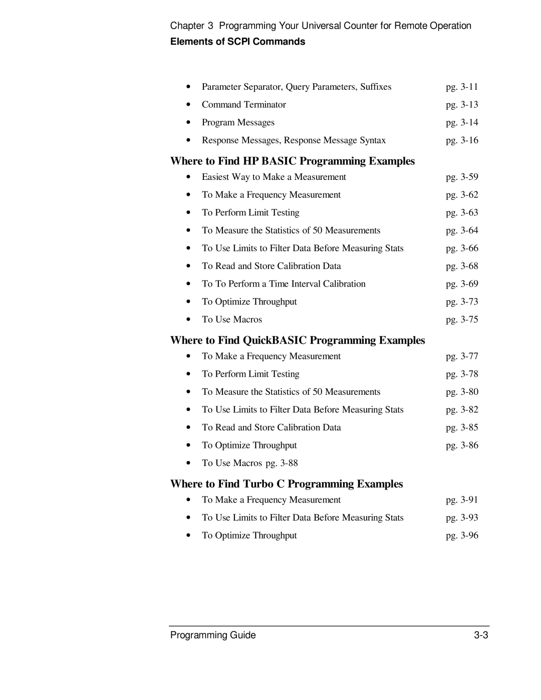 HP 53131A, 132A manual Where to Find HP Basic Programming Examples, Where to Find QuickBASIC Programming Examples 