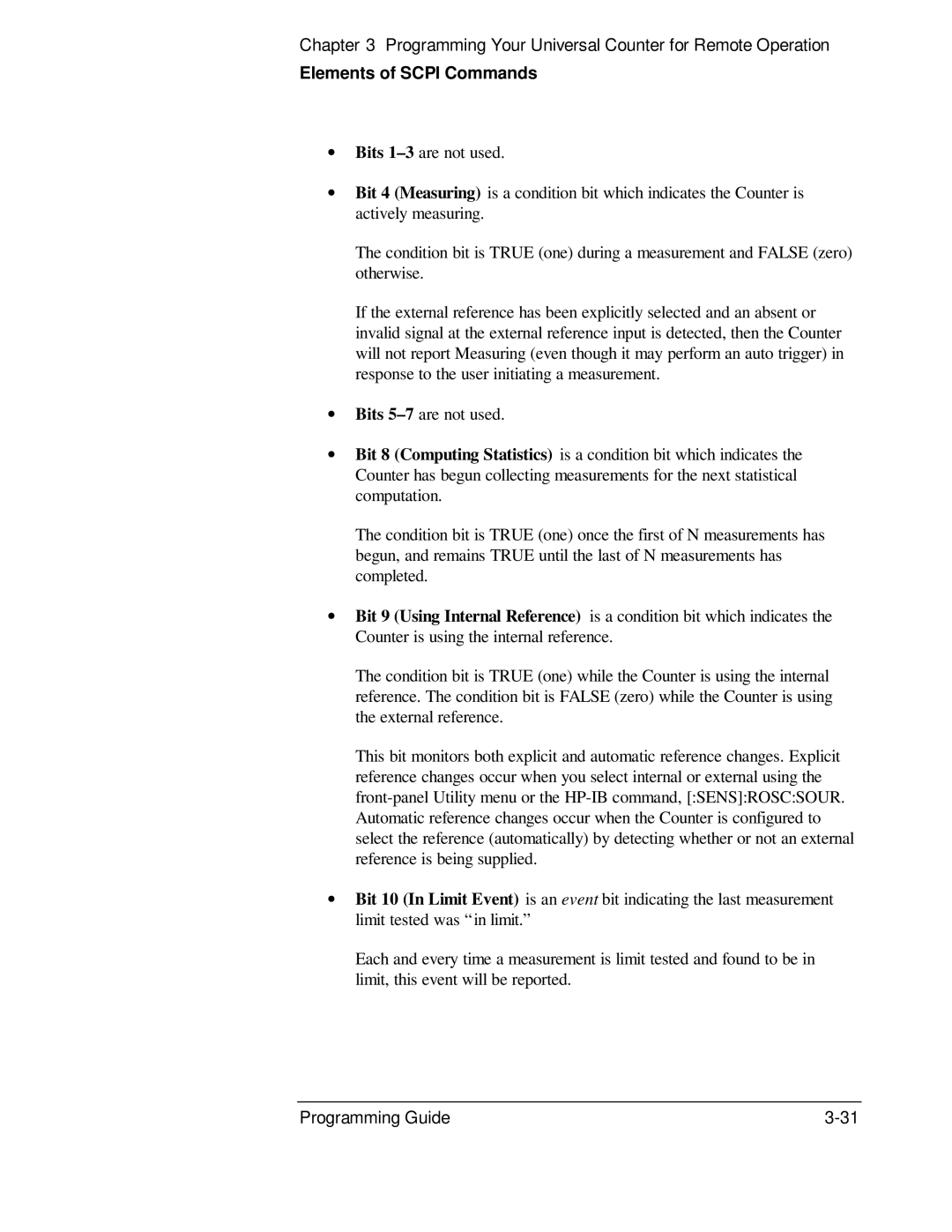 HP 53131A, 132A manual Elements of Scpi Commands 