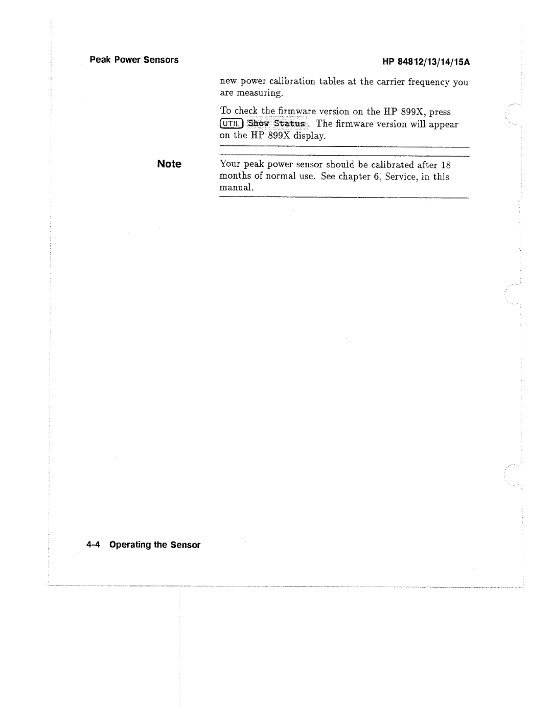 HP 84812A, 13A, 14A manual 