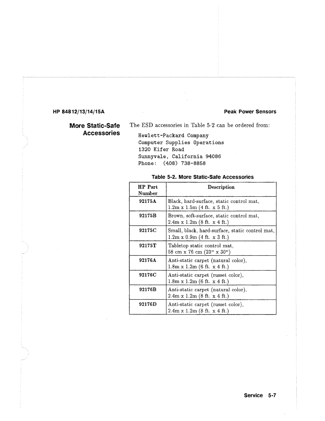 HP 14A, 13A, 84812A manual 