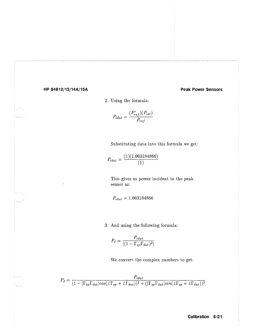 HP 84812A, 13A, 14A manual 