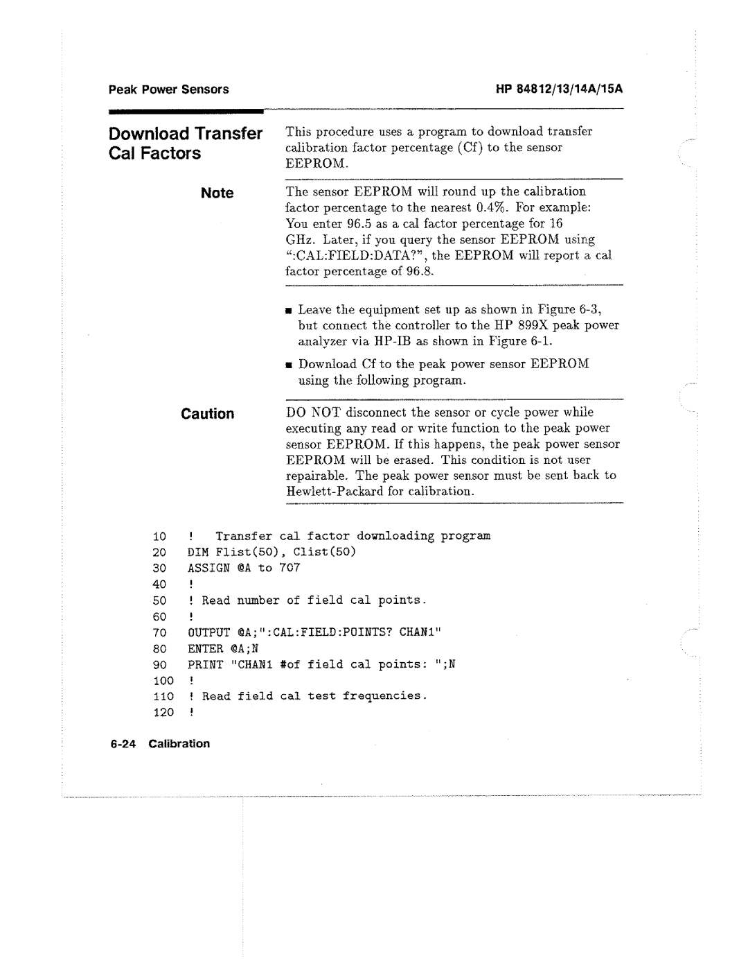 HP 84812A, 13A, 14A manual 