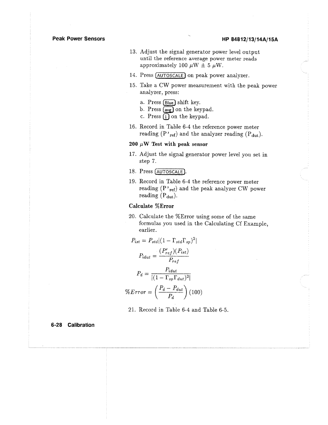 HP 14A, 13A, 84812A manual 