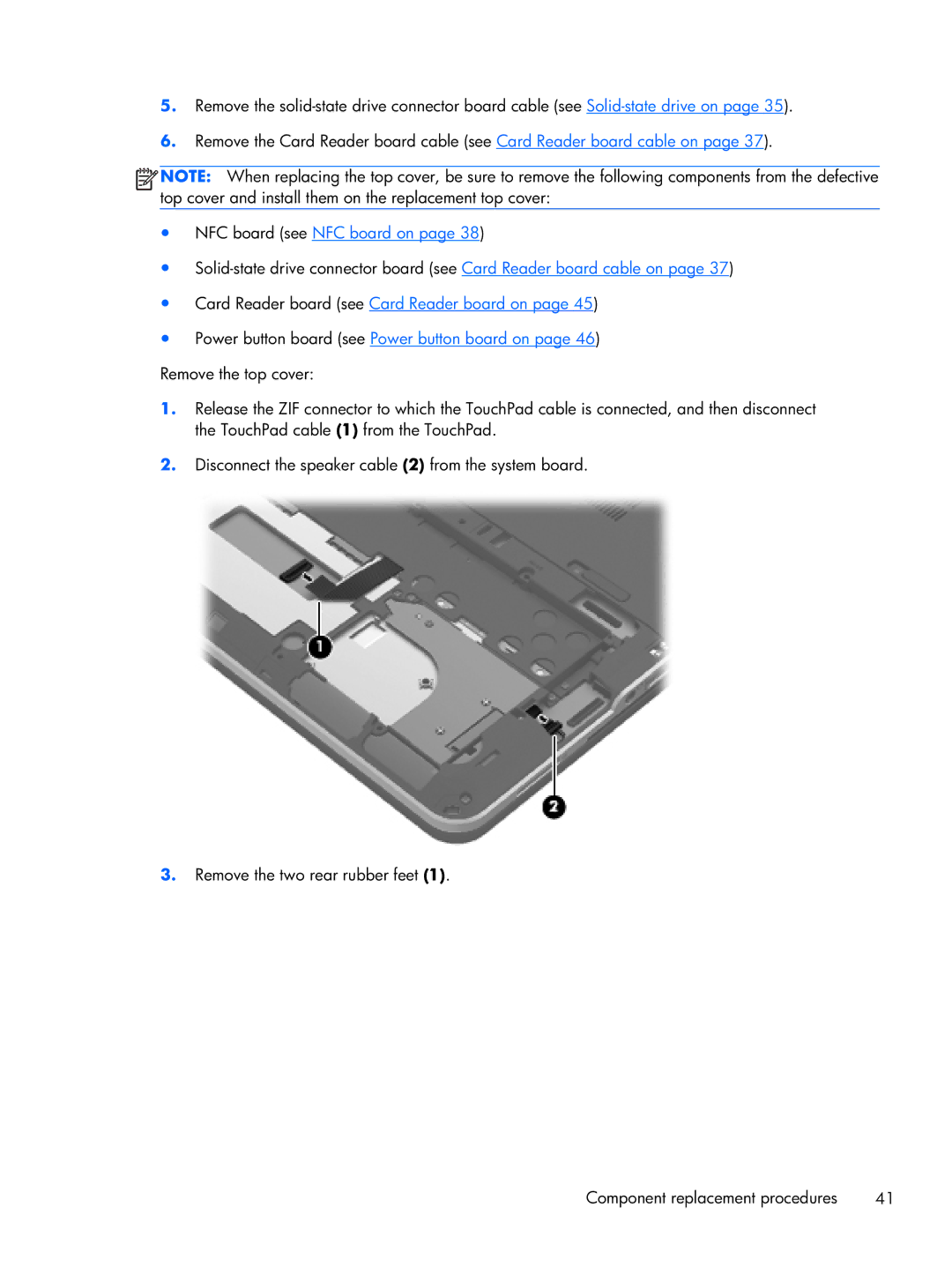 HP 14-3210nr manual NFC board see NFC board on 