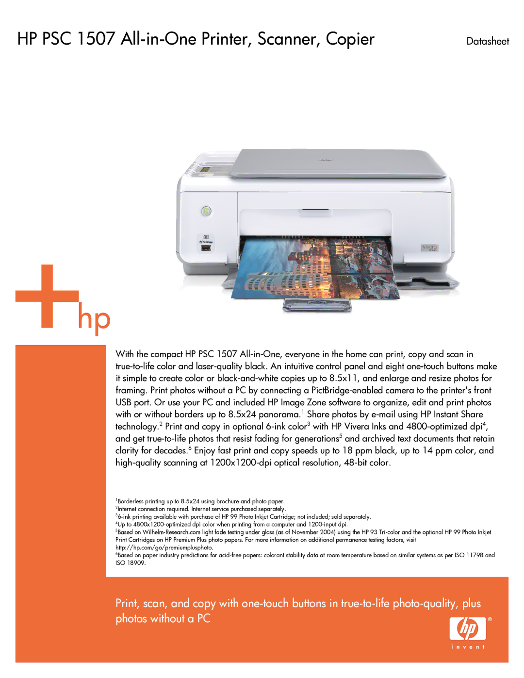 HP manual HP PSC 1507 All-in-One Printer, Scanner, Copier 