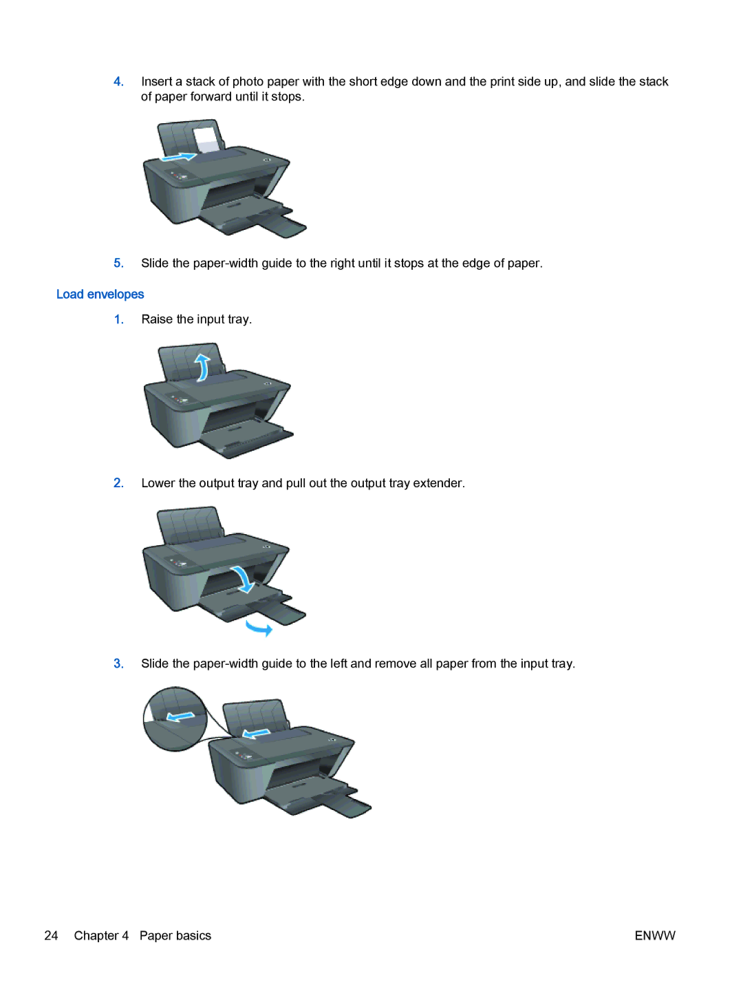 HP 1513, 1510, 1512 manual Load envelopes 