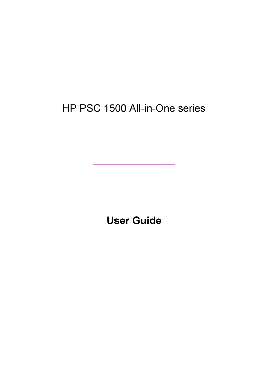 HP 1513, 1510v, 1510xi manual User Guide 