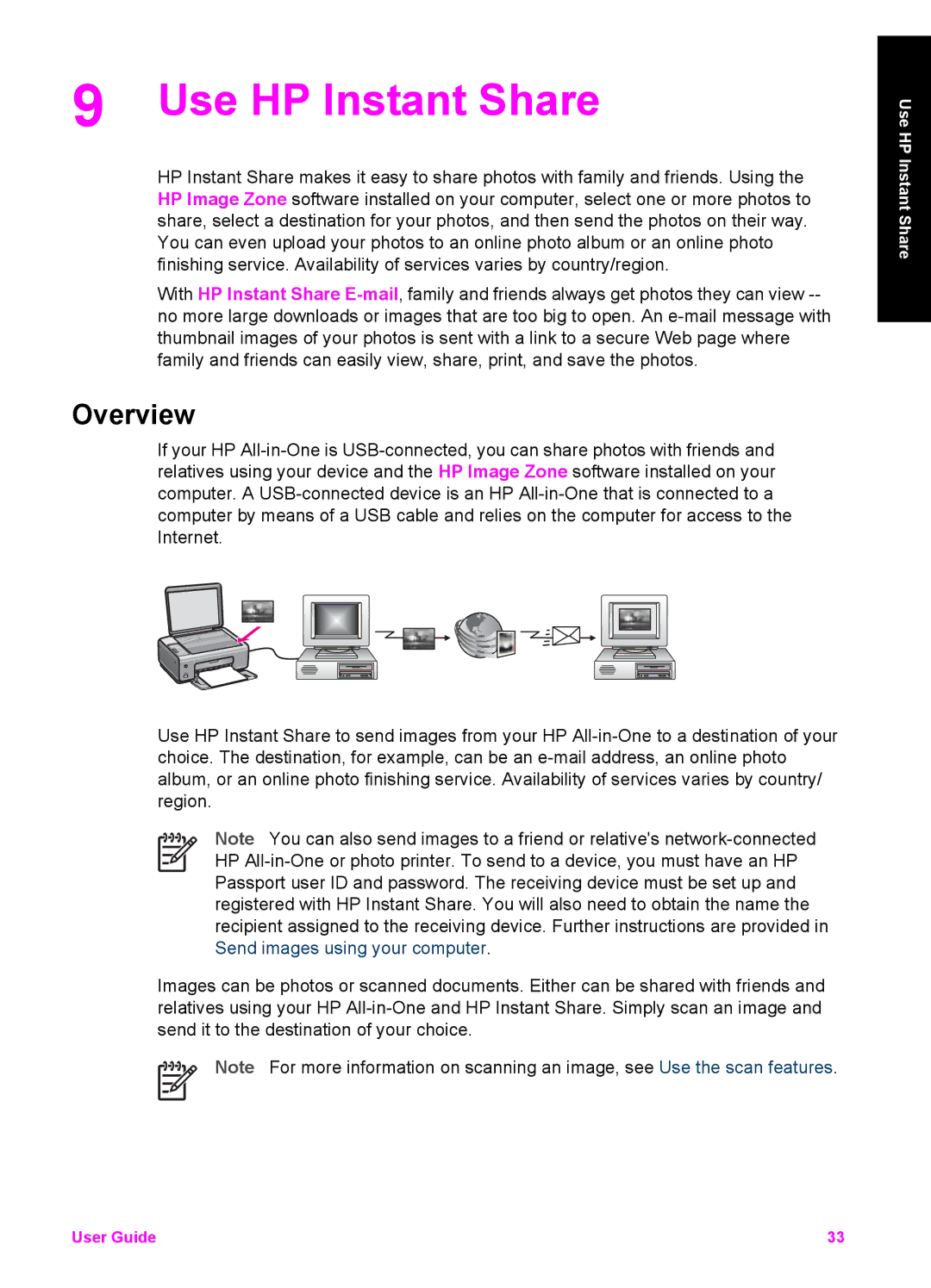 HP 1510v, 1510xi, 1513 manual Use HP Instant Share, Overview 