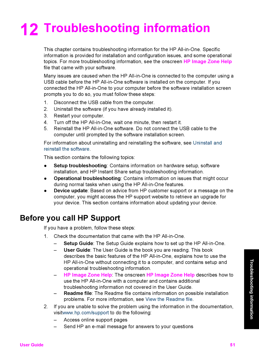 HP 1510v, 1510xi, 1513 manual Troubleshooting information, Before you call HP Support 