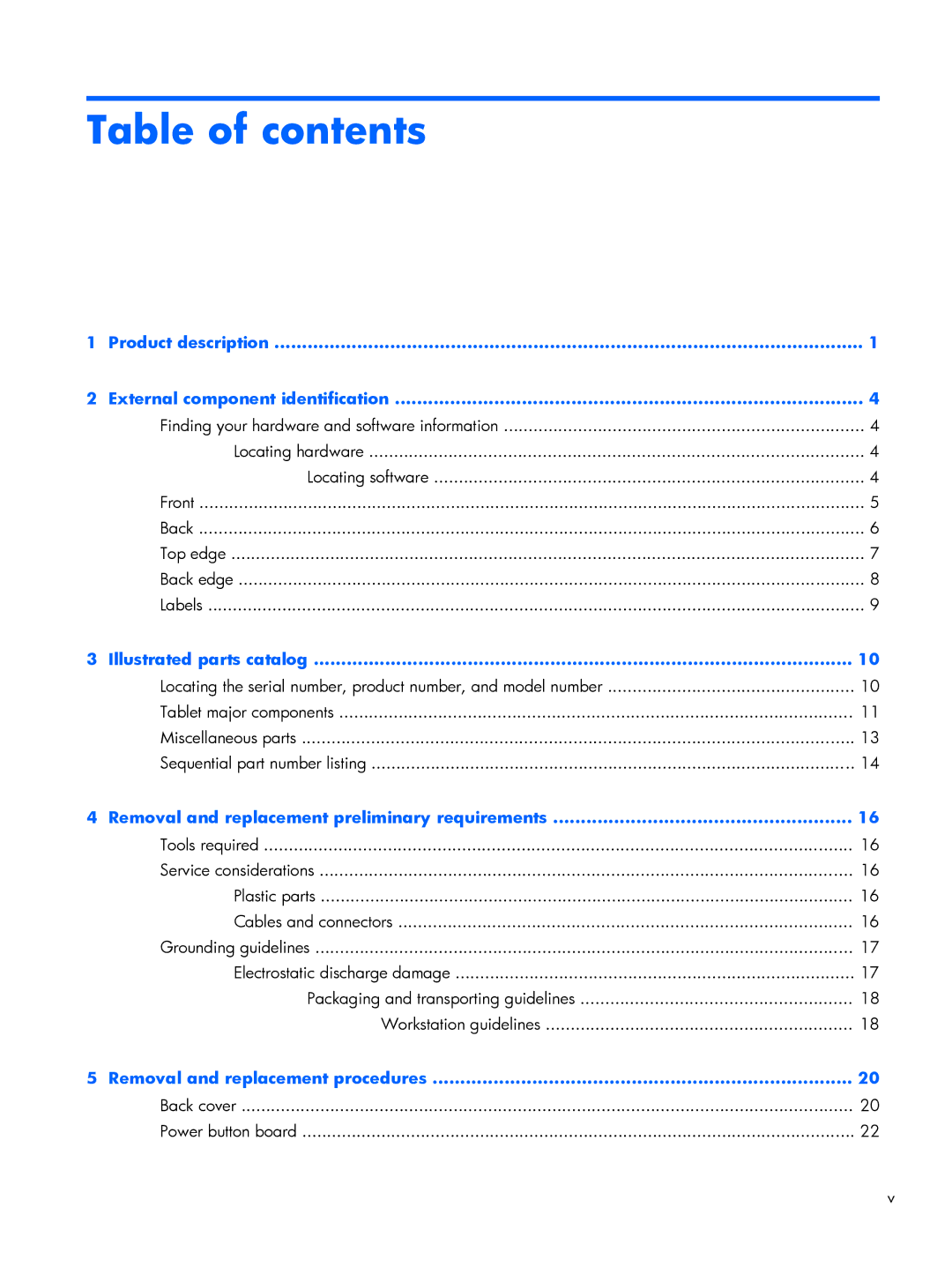 HP 10 5610, 15c Scientific, 10 5600ca, 10 5600us, 10 5603cl, 10 5620 manual Table of contents 