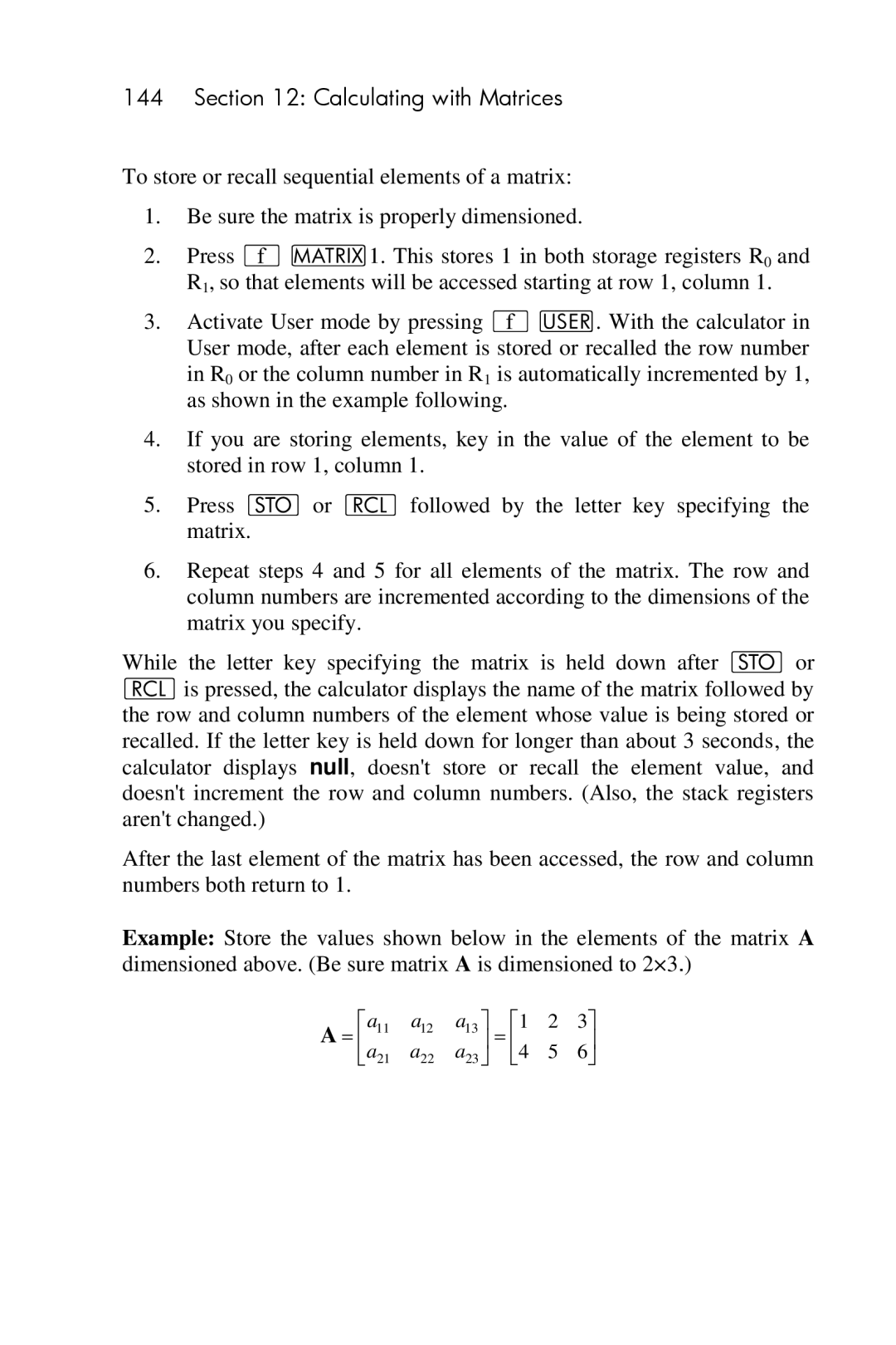 HP 15c Scientific manual ⎡ a 