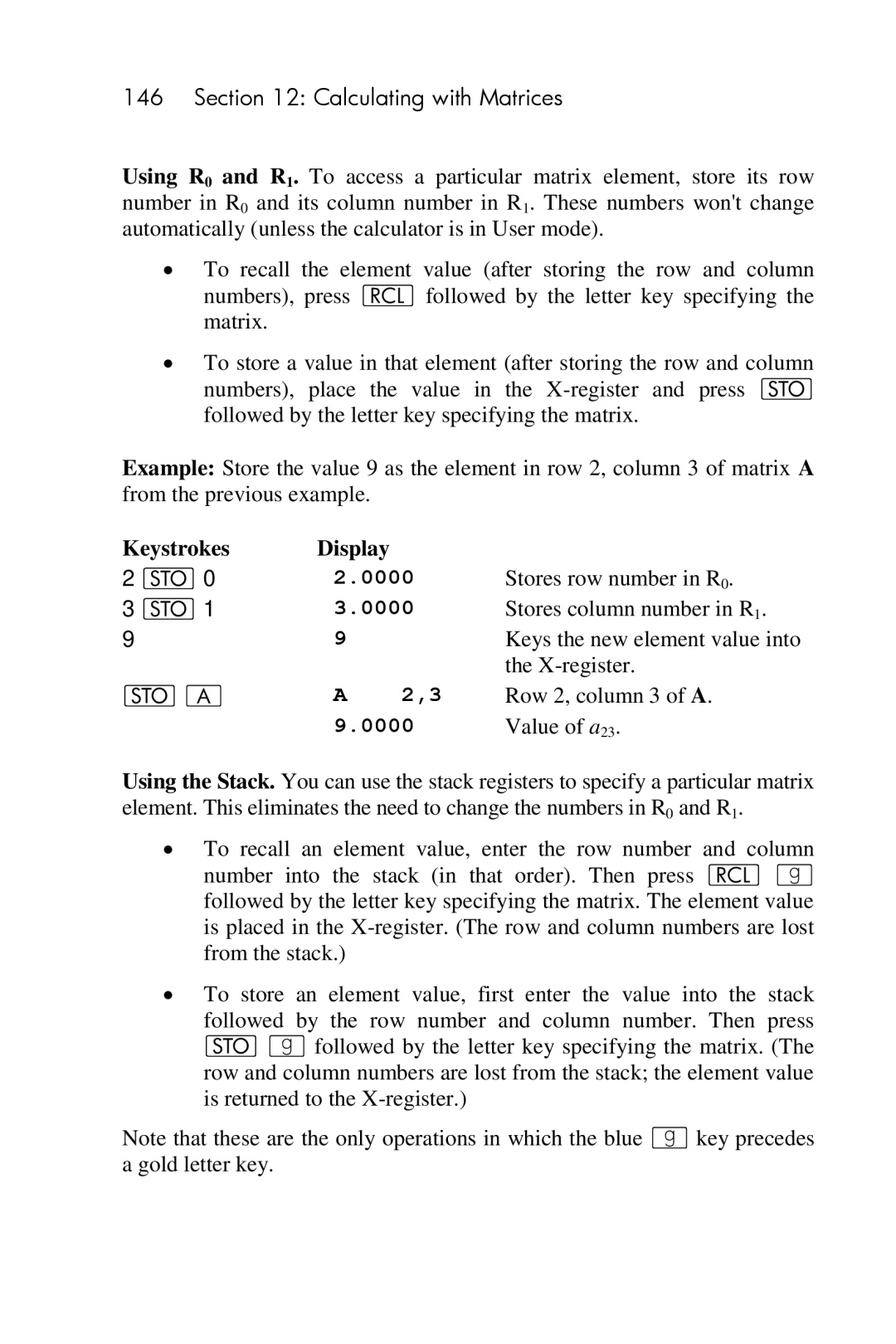 HP 15c Scientific manual Keystrokes Display 