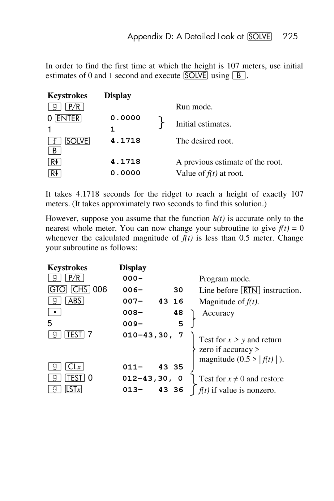 HP 15c Scientific manual 1718, 006 007 008 009 010-43,30 011 012-43,30 013 