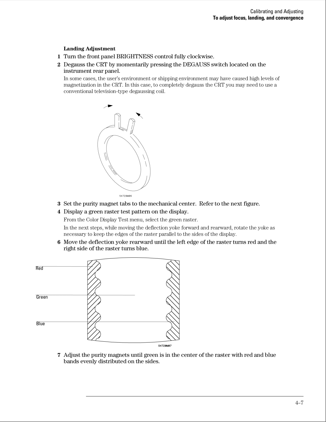 HP 16500B manual Landing Adjustment 