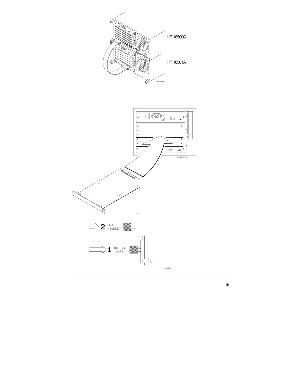 HP 16500C, 16501A LOGIC manual Iii 