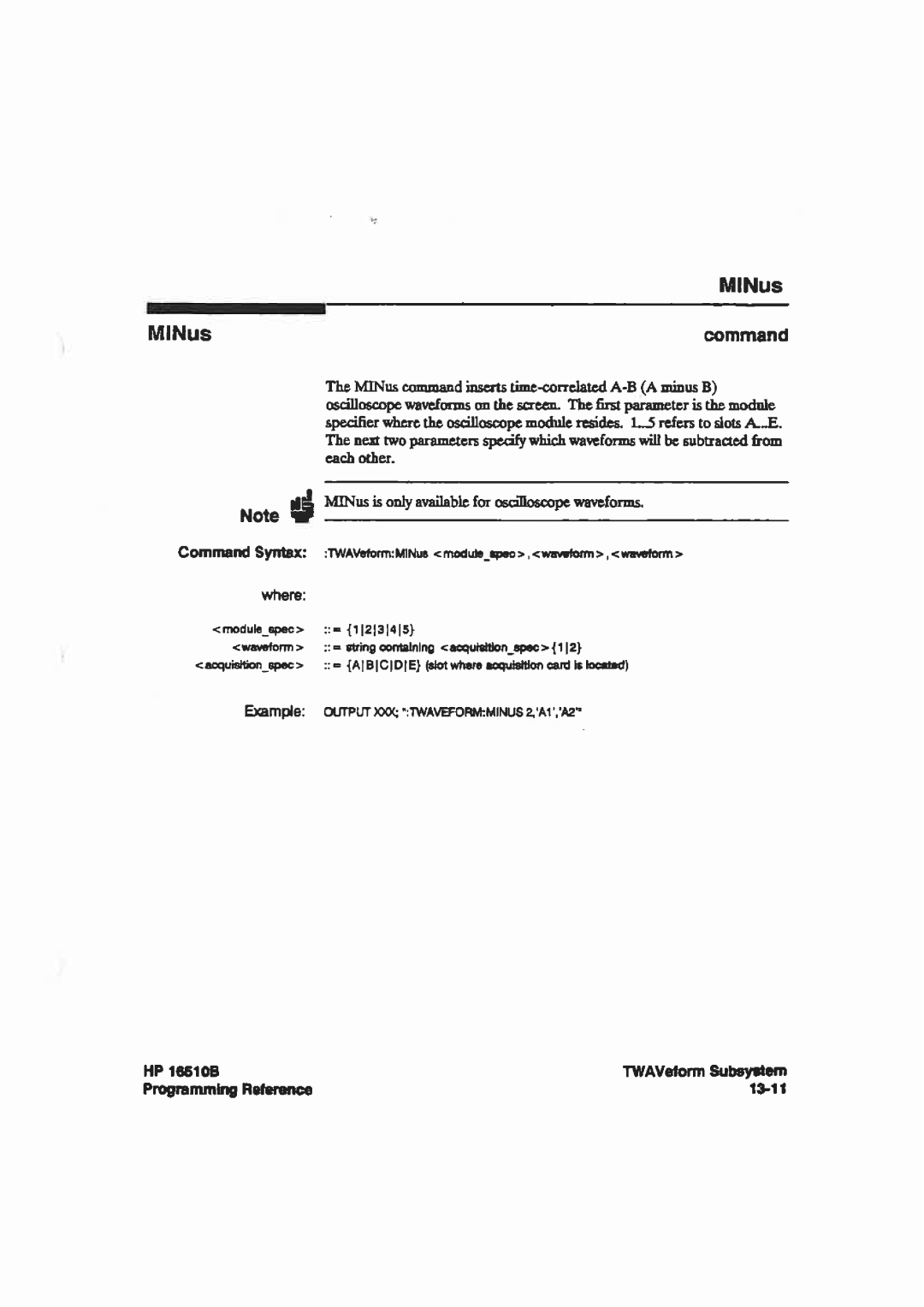 HP 16510B manual 