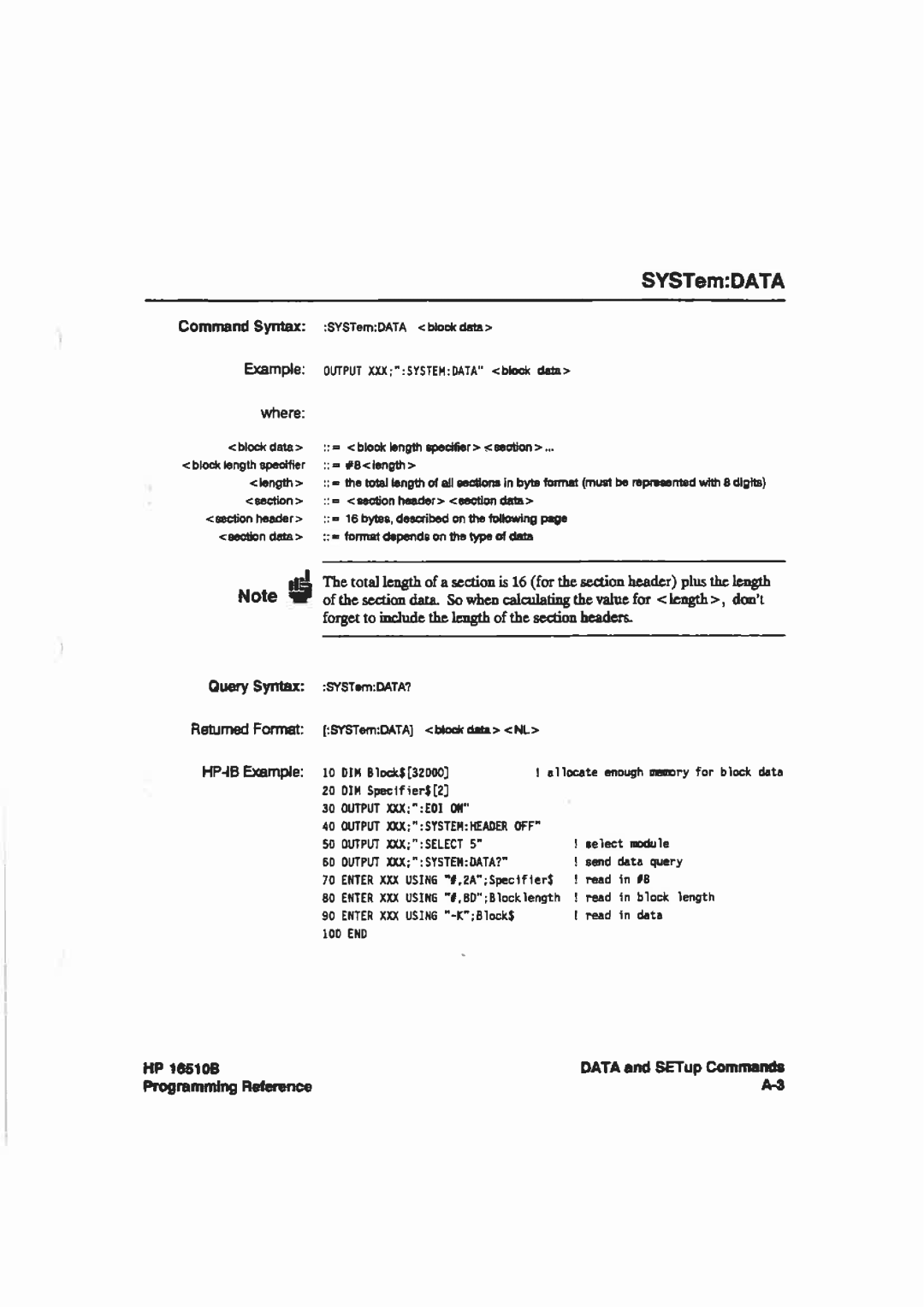 HP 16510B manual 