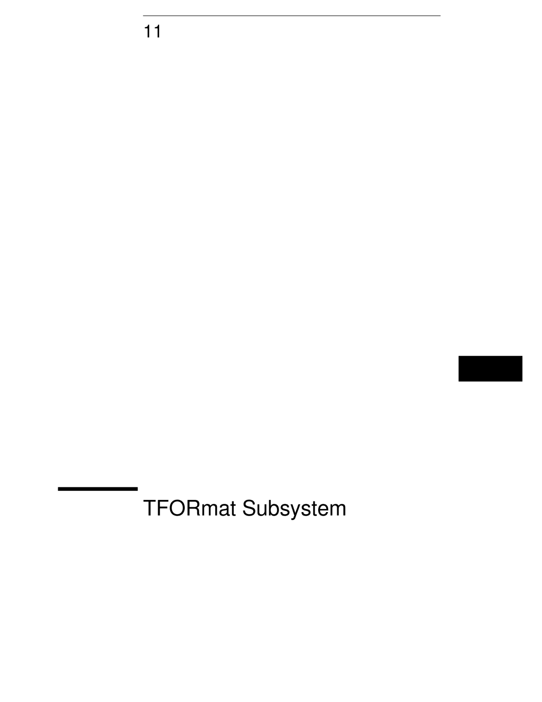 HP 16554A, 16555D, 16555A manual TFORmat Subsystem 