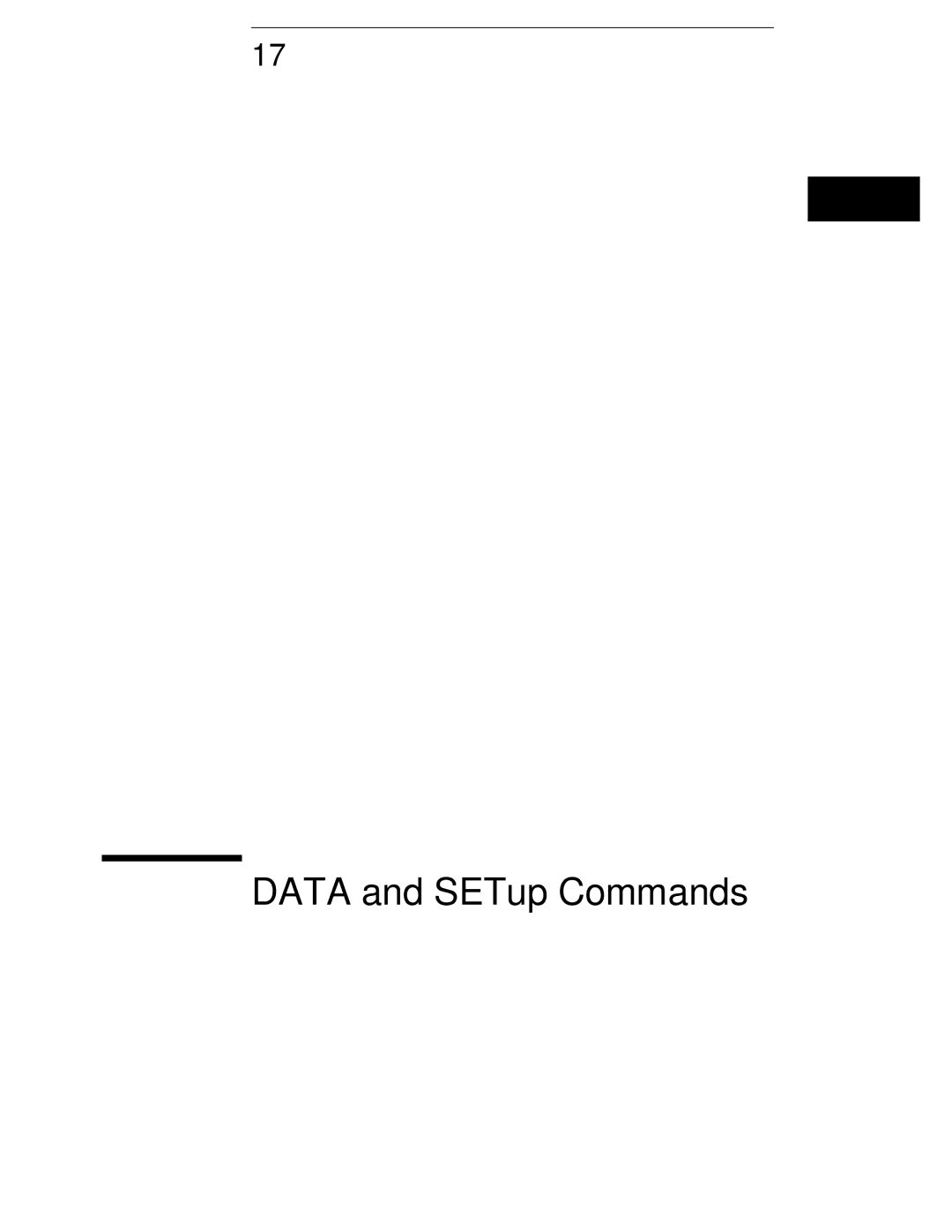 HP 16554A, 16555D, 16555A manual Data and SETup Commands 