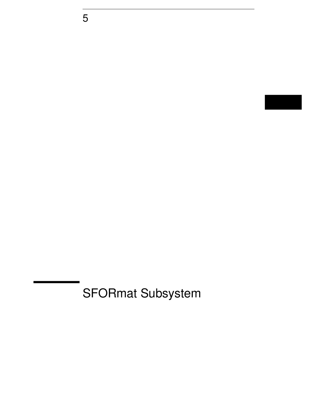 HP 16554A, 16555D, 16555A manual SFORmat Subsystem 