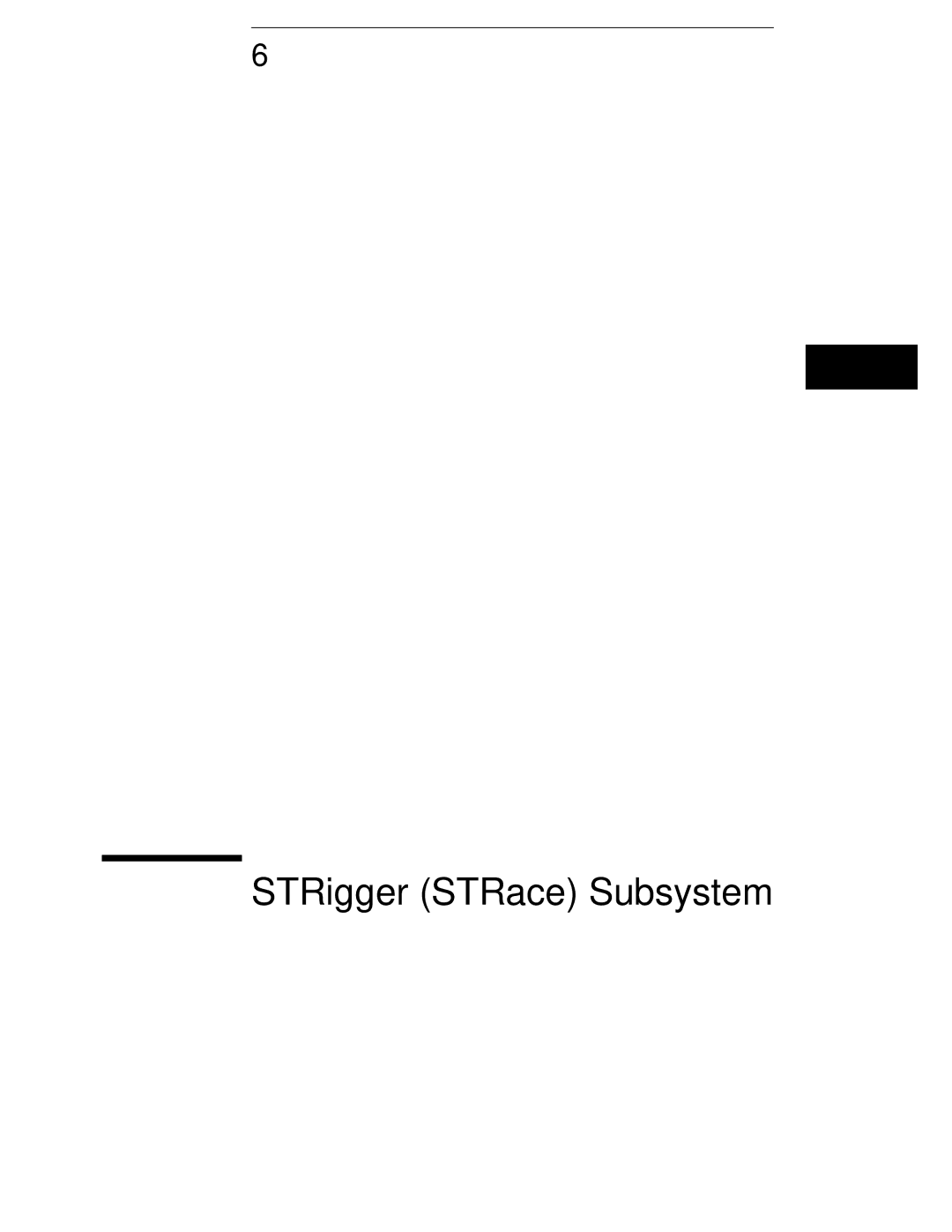 HP 16554A, 16555D, 16555A manual STRigger STRace Subsystem 