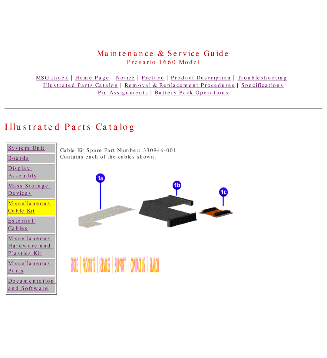 HP 1660 manual Illustrated Parts Catalog 