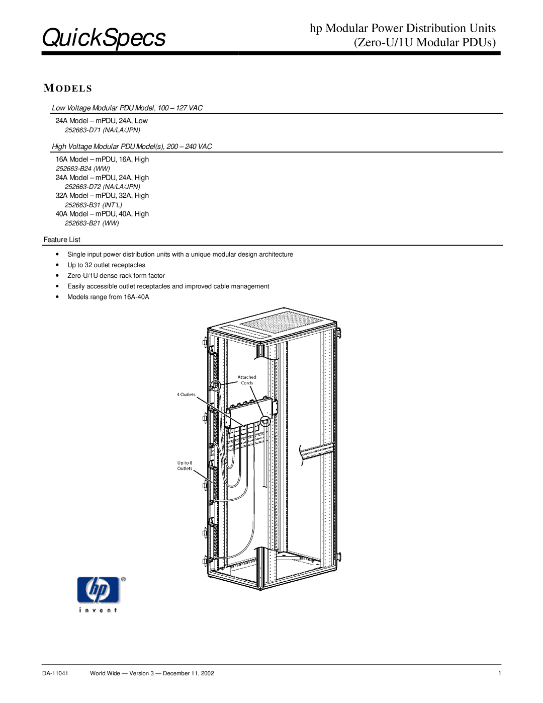 HP 32A, 16A manual Models 