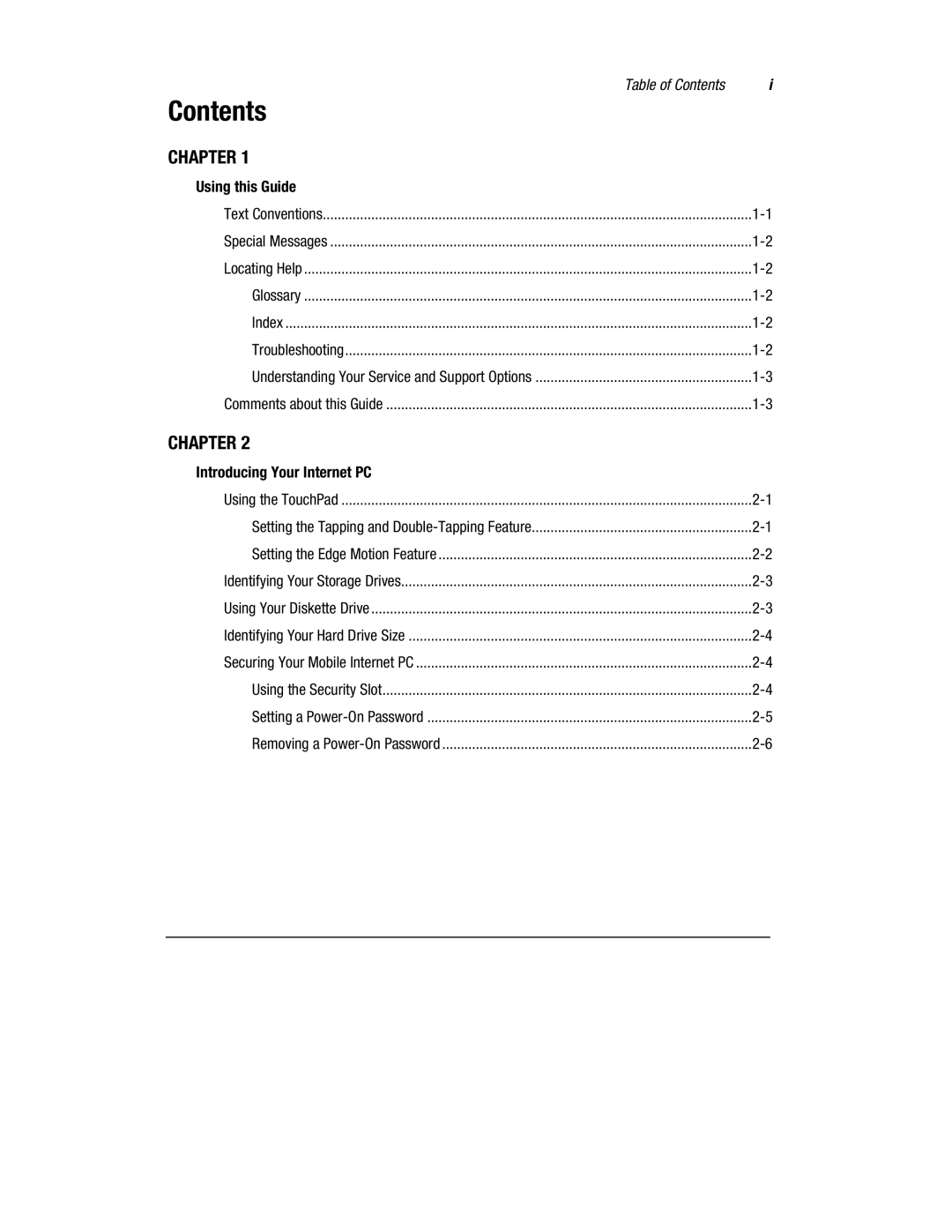 HP 1700T manual Contents 