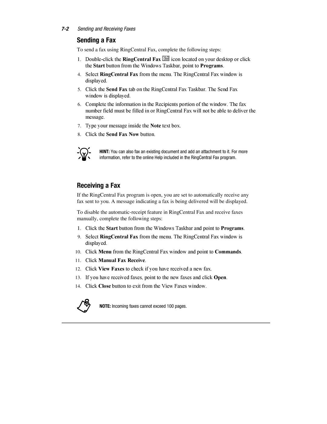 HP 1700T manual Sending a Fax, Receiving a Fax 