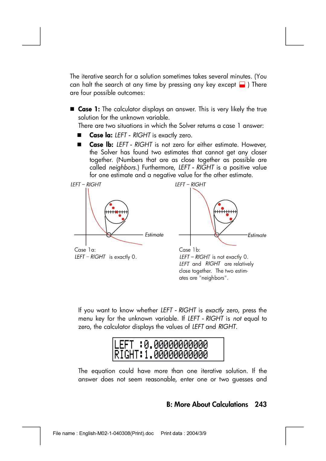 HP 17bII manual More About Calculations 