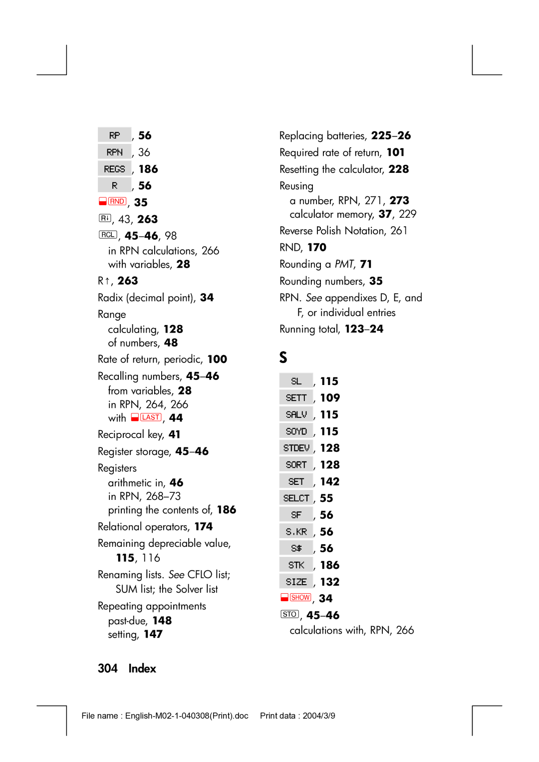 HP 17bII manual Repeating appointments past-due, 148 setting 