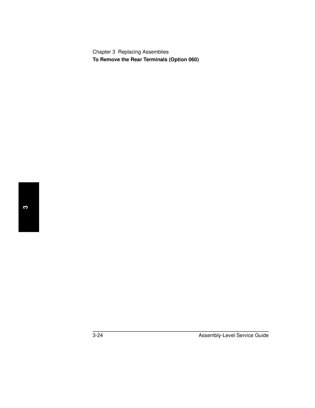 HP 181A manual To Remove the Rear Terminals Option 