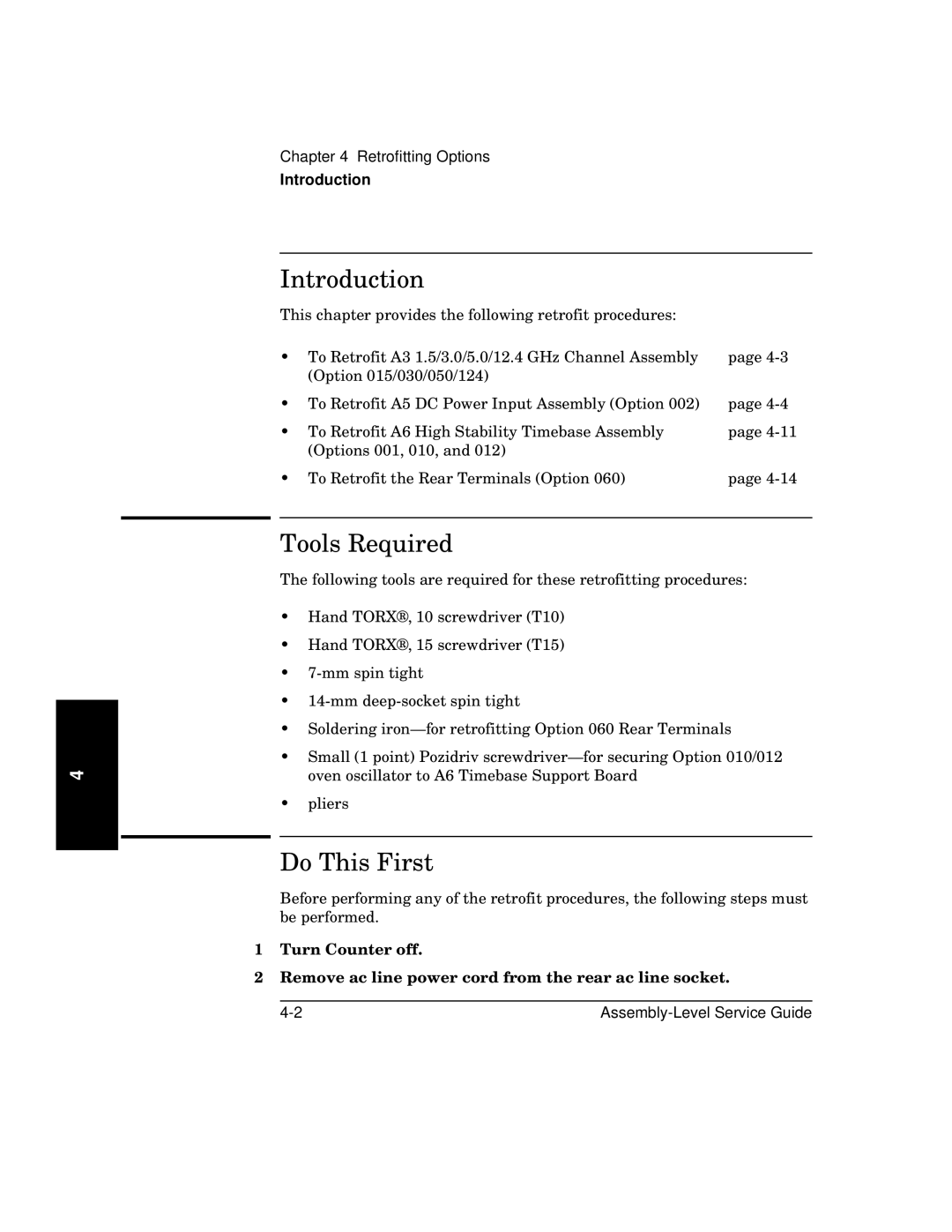 HP 181A manual Retrofitting Options 