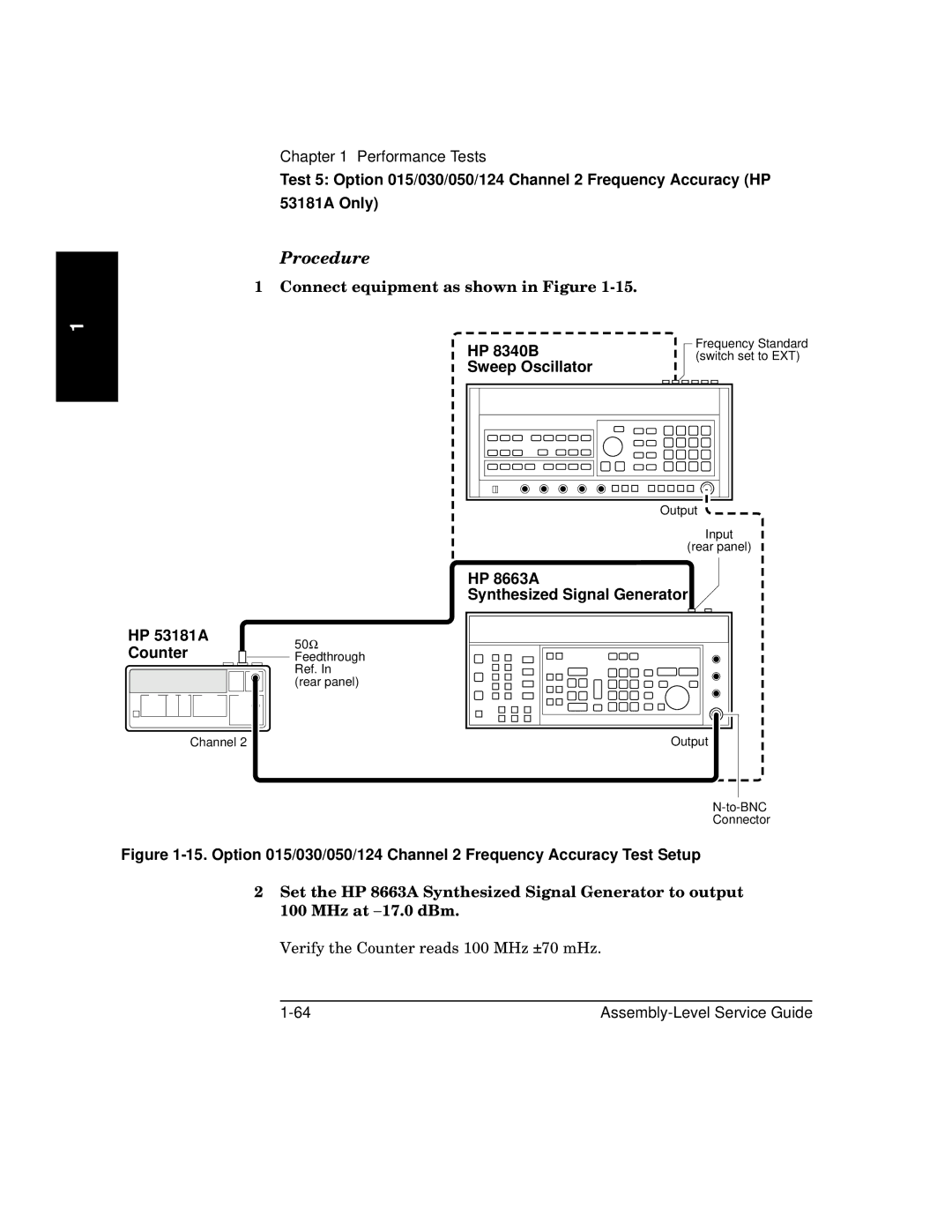 HP 181A manual Connect equipment as shown in Figure 