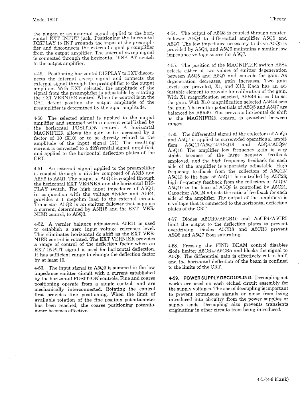 HP 182T manual 