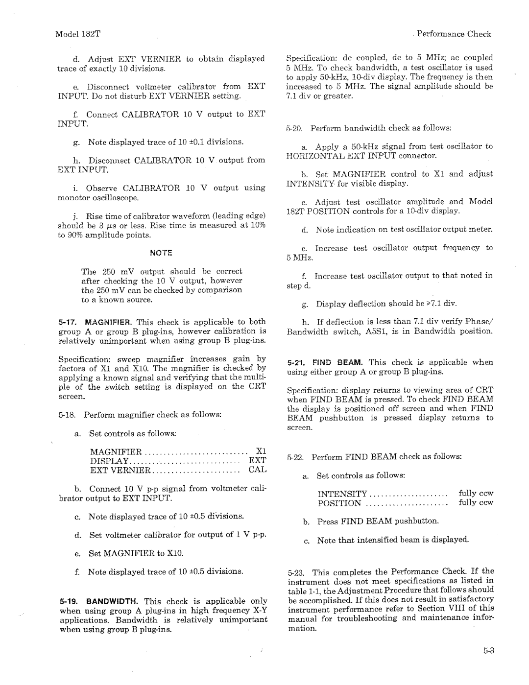HP 182T manual 