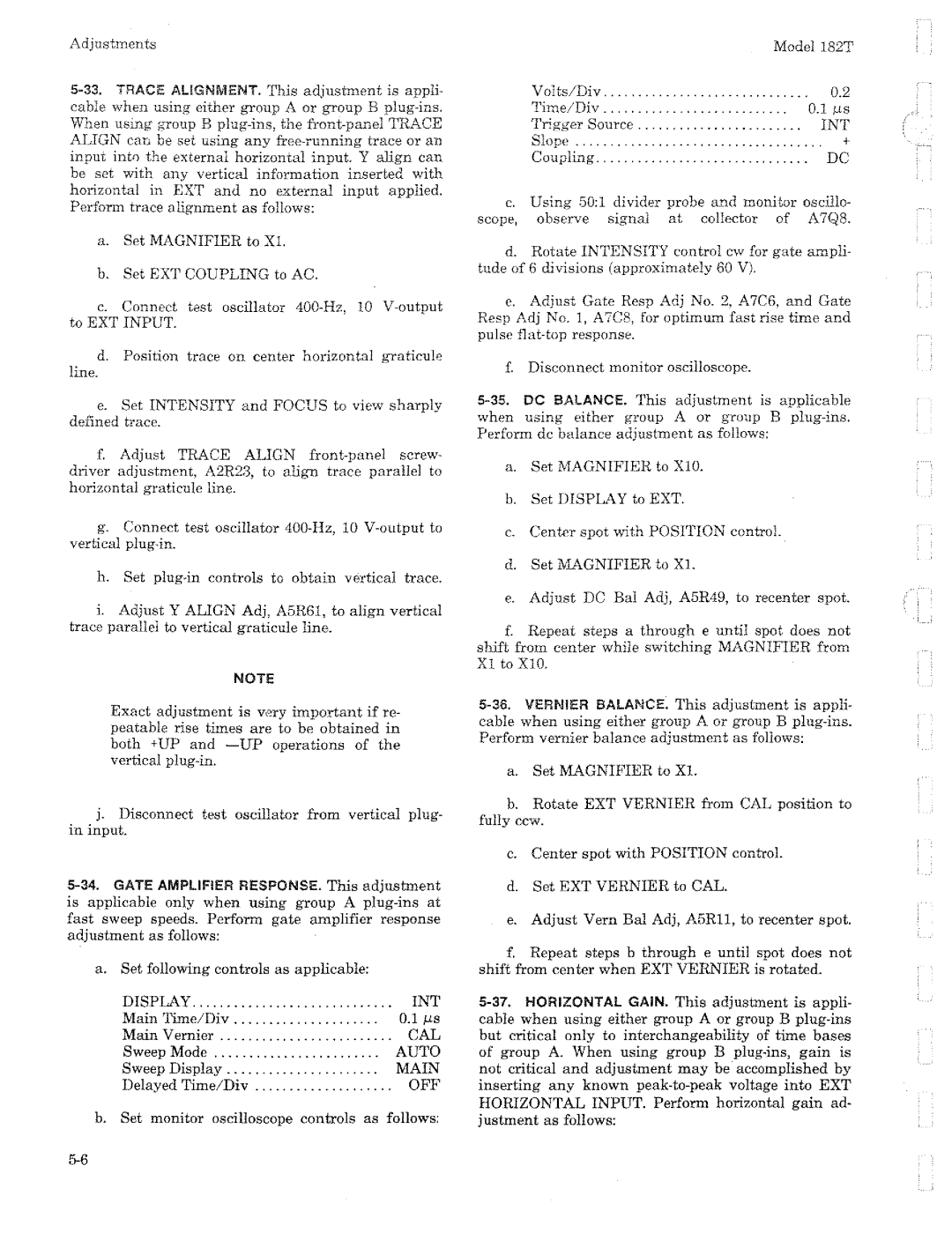 HP 182T manual 