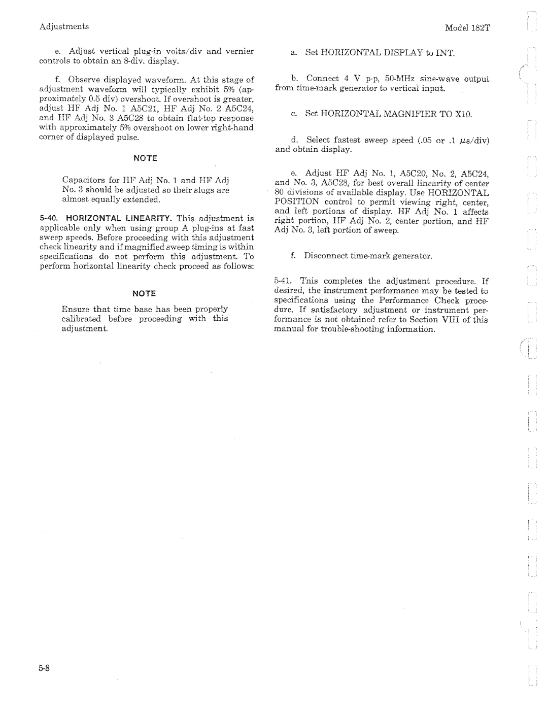HP 182T manual 