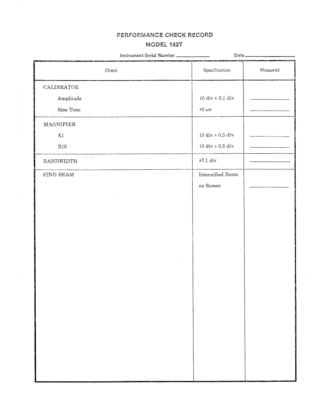HP 182T manual 