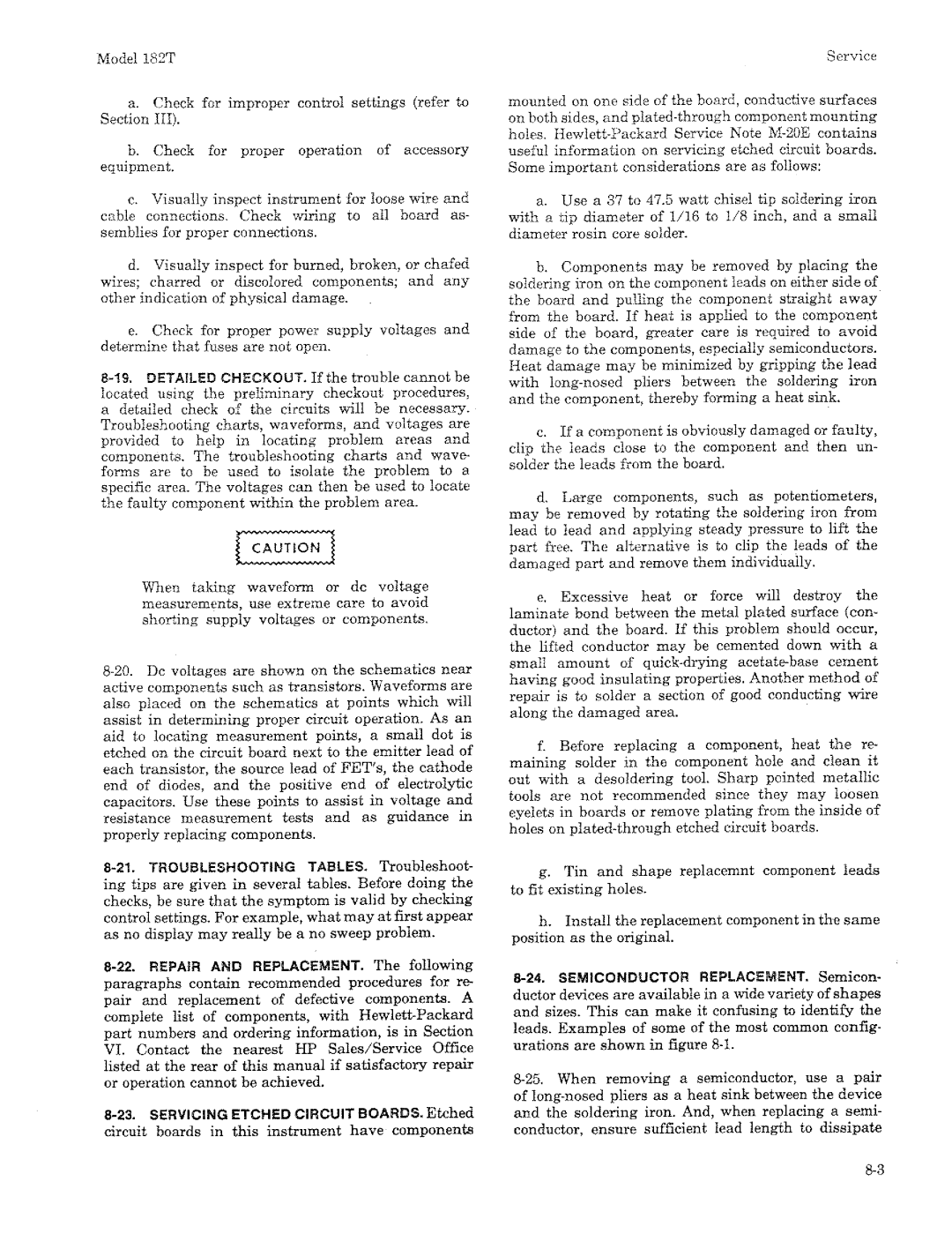 HP 182T manual 